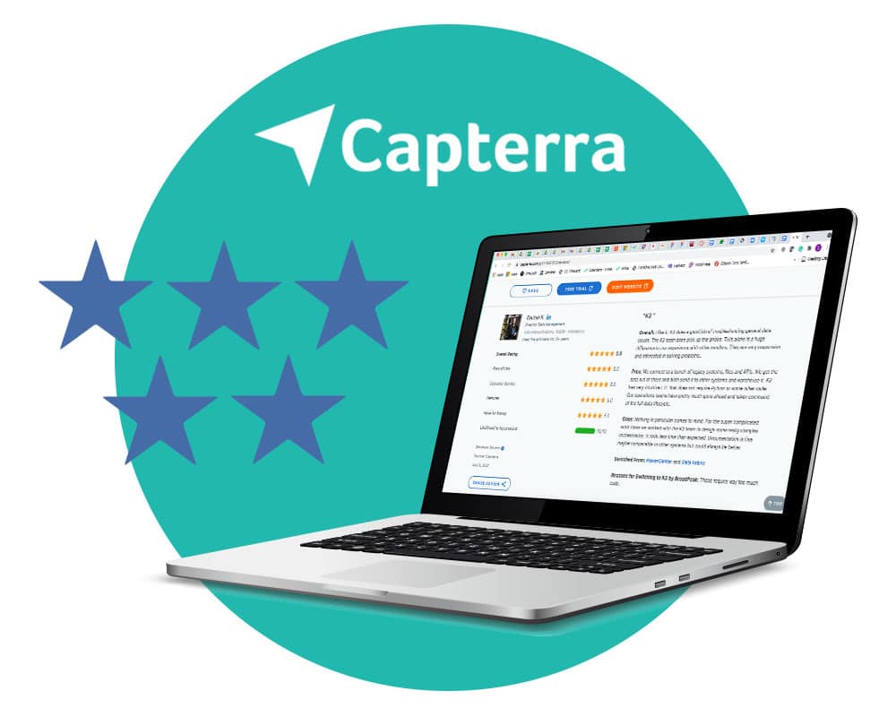 5 star Capterra rating